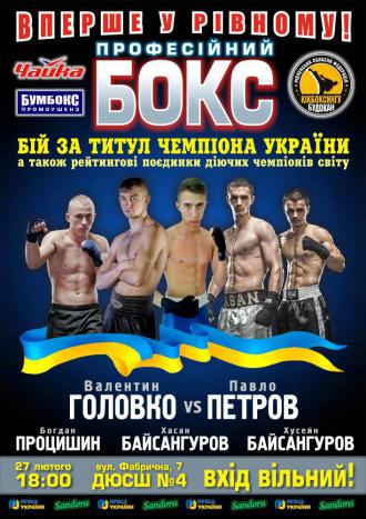 постер Змагання з професійного боксу!!!