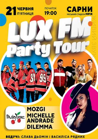 постер LUX FM Party Tour